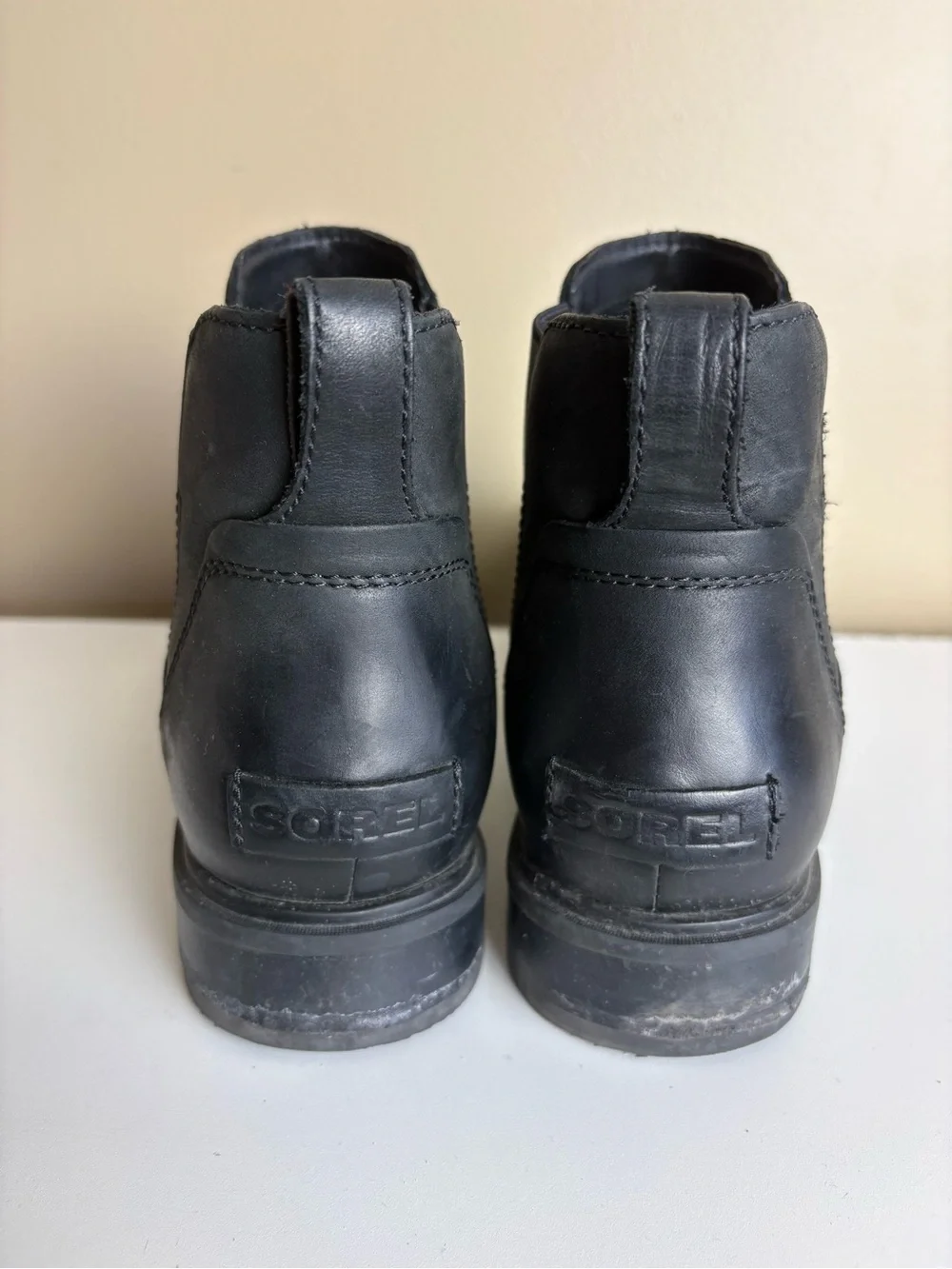 Sorel Emelie III Chelsea Black Waterproof Boots Size 9